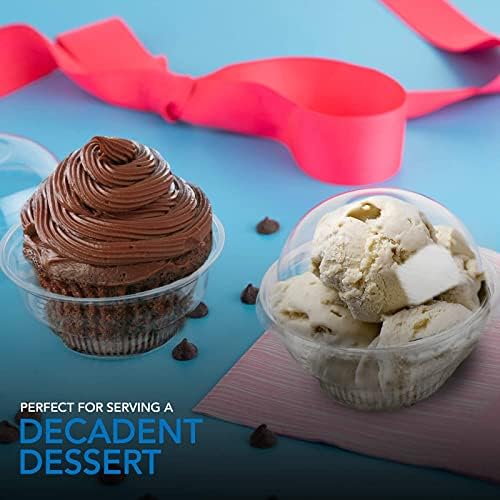 Copa de Postre Lyellfe 100 Piezas con Tapa, 5 oz, Vasos Plásticos Desechables para Helado, Postres, Cupcakes y Frutas - imagen 7