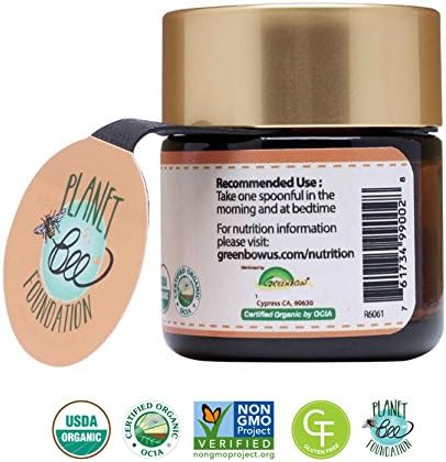 Jalea Real Orgánica Fresh Greenbow - 100% Orgánica Certificada por USDA, No GMO, Halal, GMP Certificada, Pura, Sin Gluten - 28g - imagen 2