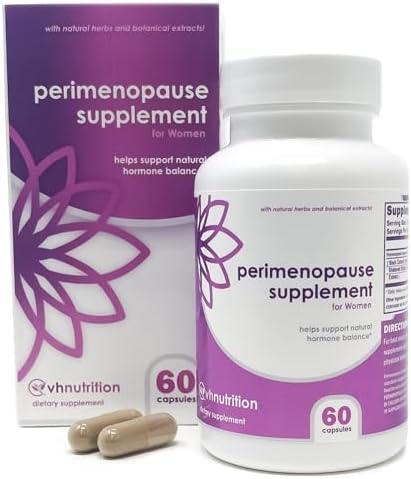 Suplemento para Perimenopausia VH Nutrition para Mujeres | Apoyo para Sofocos, Estado de Ánimo y Ciclo Menstrual | Fórmula 100% Herbal: Cohosh Negro, - imagen 1