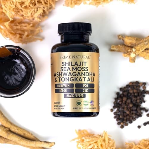 Shilajit 1000mg, Musgo Marino Irlandés 100mg, Ashwagandha 100mg, Tongkat Ali, Boro, Magnesio, PQQ y Más | 60 Cápsulas - Suministro para 30 Días | - imagen 8