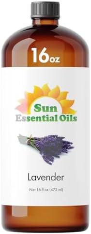 Aceite Esencial de Lavanda Sun - 16 oz (473 ml) para Difusor, Humidificador, Piel, Aromaterapia, Masaje, Scented para Jabones y Velas en Casa, Aroma - imagen 1
