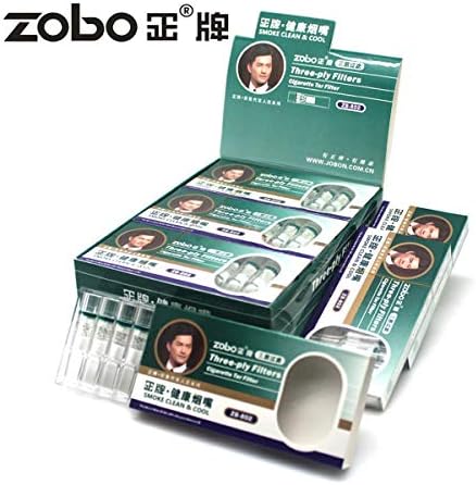 Filtros Desechables ZOBO para Cigarrillos - Tres Capas Microporosas, Reducción de Alquitrán y Manchas de Humo (120 por Paquete) Diseño Elegante y - imagen 4