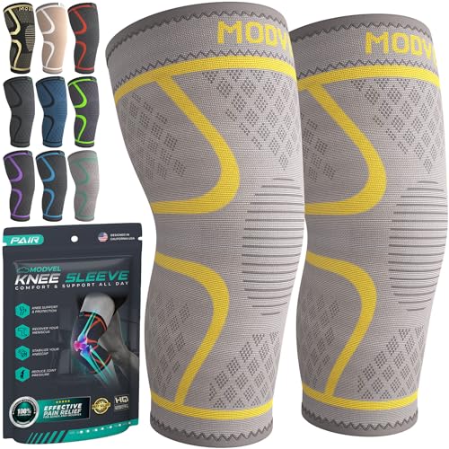 Faja de Compresión para Rodilla Modvel para Hombres y Mujeres, Paquete de 2, Soporte para Dolor de Rodilla, Ideal para Correr y Lesiones - imagen 8