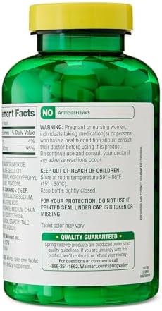Suplemento de Óxido de Magnesio 400mg para Huesos, Músculos y Corazón – Tabletas de Magnesio de Fuerza Extra – 250 Contenidos, Suministro de 8+ Meses - imagen 6