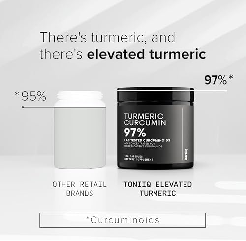 Cúrcuma Curcumina - Extracto Ultra Potente 60:1 con 97% de Curcuminoides - 1200mg por Porción - Pimienta Negra y Aceite MCT para Mejor Absorción - - imagen 3