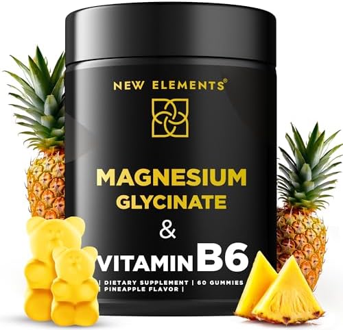 Gomitas de Magnesio Glycinate 500mg con Vitamina B6 100mg para Adultos y Niños - Alta Absorción | Sin OGM | Sin Gluten | Alivio del Estrés | Sueño y - imagen 1