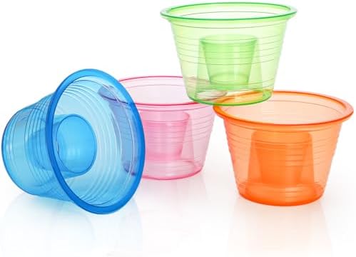 Paquete de 200 Vasos Plásticos Bomber Coloch, Vasos Desechables de Colores Variados para Bebidas, Shots y Fiestas - imagen 4