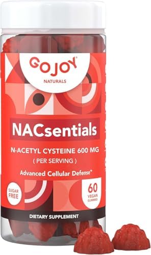 GOJOY NACsentials Gominolas 7 en 1 de NAC 600mg – Apoya Glutatión, Hígado y Bienestar Antioxidante – N-Acetil Cisteína con Vitamina C, ALA, - imagen 1