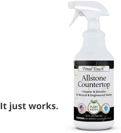 Limpiador Final Touch AllStone para Encimeras – Spray Limpiador a Base de Plantas, Seguro para Piedras con Cepillo – Limpiador Diario para Granito, - imagen 8