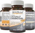 Carbón Activado de Coco PURELY Beneficial 1200mg, 180 Cápsulas - Suplemento Vegano para el Sistema Digestivo y la Inflamación (1 botella) - imagen 1