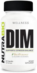 Suplemento NutraBio DIM, Apoya el Equilibrio de Estrógenos, 100mg - 60 Cápsulas Vegetales - imagen 1