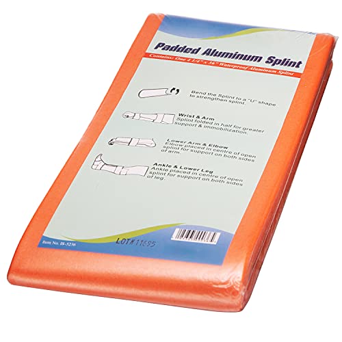 NOVAMEDIC Paquete de 5 Férulas Universales de Aluminio Acolchadas - 36 pulgadas, Soporte para Inmovilizar Manos, Piernas, Muñecas, Tobillos y - imagen 6