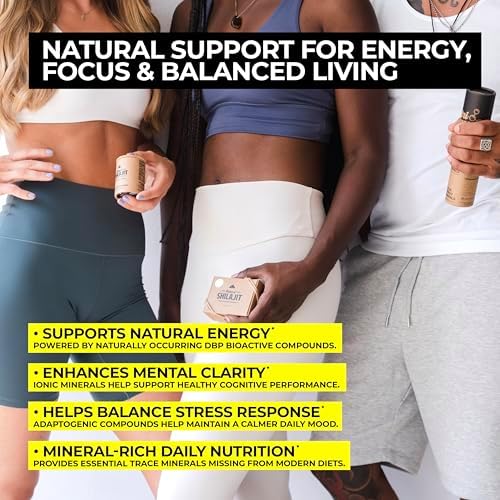 Tabletas de Shilajit Natural – 120 Gotas Secas 100% Puras para Hombres y Mujeres con Ácido Fúlvico y 85+ Minerales Traza para Rendimiento Físico y - imagen 4