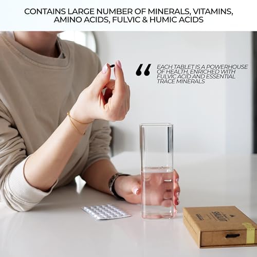 Tabletas de Shilajit Natural – 120 Gotas Secas 100% Puras para Hombres y Mujeres con Ácido Fúlvico y 85+ Minerales Traza para Rendimiento Físico y - imagen 6