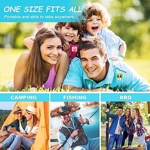 54 Pulseras Repelentes de Mosquitos Sin DEET + 60 Parches Antimosquitos para Niños y Adultos, Ideal para Camping, Pesca y Viajes - imagen 4