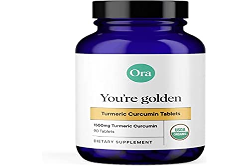 Ora Organic Cúrcuma Curcumina con Piperina - Extracto Puro para Articulaciones y Salud Cardiovascular, Apoya Función Cognitiva Saludable, Sin - imagen 1