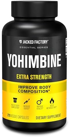 Suplemento Jacked Factory Yohimbina Extra Fuerte, 270 Cápsulas - Extracto Premium de Corteza de Yohimbe para Usuarios Avanzados - Recomposition - imagen 1