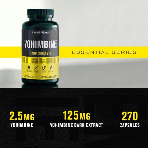 Suplemento Jacked Factory Yohimbina Extra Fuerte, 270 Cápsulas - Extracto Premium de Corteza de Yohimbe para Usuarios Avanzados - Recomposition - imagen 2