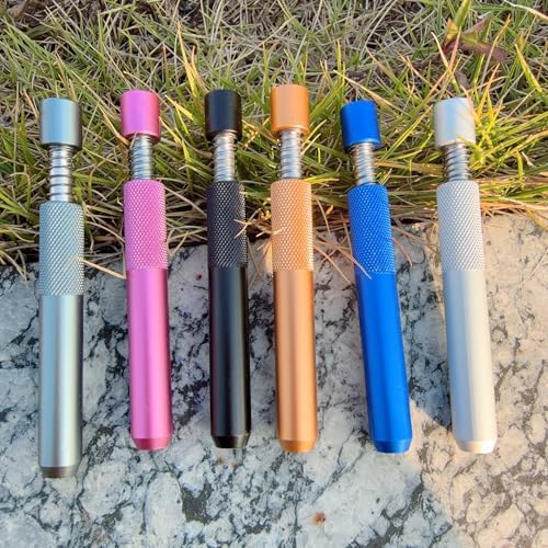 Juego de 6 Pipas Multicolor One Hitter de 3.25 pulgadas, Kit de Accesorios Metálicos Portátil y Duradero - imagen 3