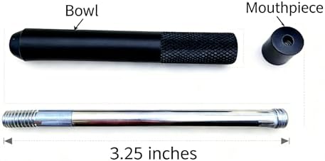 Juego de 6 Pipas Multicolor One Hitter de 3.25 pulgadas, Kit de Accesorios Metálicos Portátil y Duradero - imagen 4