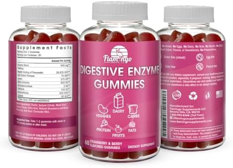 Gomitas Masticables de Enzimas Digestivas: Ayuda a la Intolerancia Alimentaria, Desinflama y Digerir Lácteos, Carbohidratos, Verduras, Proteínas y - imagen 5