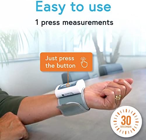 Monitor de Presión Arterial en Muñeca iProven para Uso en Casa – Pantalla LCD, Visualización de Frecuencia Cardíaca, Manguito Grande, Indicador a - imagen 5