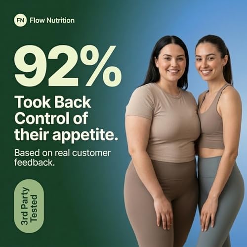 FLOWNUTRITION Suplemento Natural para el Control del Apetito – Apoyo a la Saciedad Sin Estimulantes – 60 Cápsulas Veganas - imagen 3