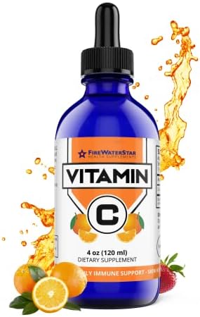 Vitamina C Líquida - 4oz - 120 Porciones - Orgánica, No GMO - Adultos y Niños - 99% Ácido Ascórbico Puro - Gotas de Vitamina C - Soporte - imagen 1