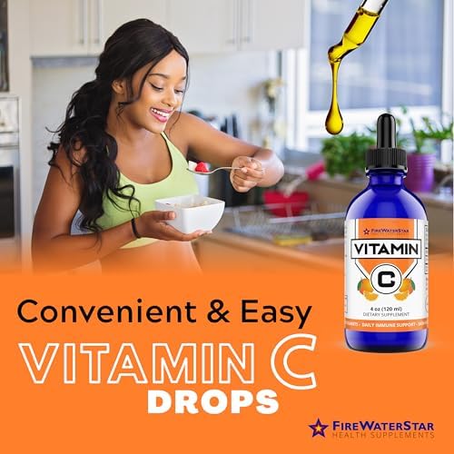 Vitamina C Líquida - 4oz - 120 Porciones - Orgánica, No GMO - Adultos y Niños - 99% Ácido Ascórbico Puro - Gotas de Vitamina C - Soporte - imagen 2