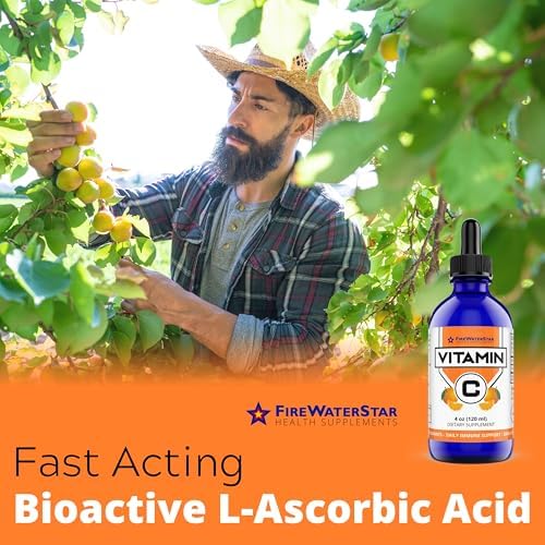 Vitamina C Líquida - 4oz - 120 Porciones - Orgánica, No GMO - Adultos y Niños - 99% Ácido Ascórbico Puro - Gotas de Vitamina C - Soporte - imagen 4