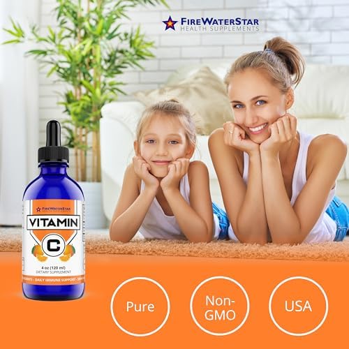 Vitamina C Líquida - 4oz - 120 Porciones - Orgánica, No GMO - Adultos y Niños - 99% Ácido Ascórbico Puro - Gotas de Vitamina C - Soporte - imagen 5
