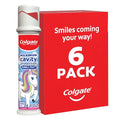 Pasta Dental Colgate para Niños con Unicornio y Flúor, Protección contra Caries, 6 Años+, Aprobada por ADA, Sabor Fruta Burbuja, 4.4 Oz, Paquete de 6 - imagen 1