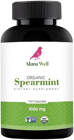Cápsulas Orgánicas de Menta Verde Aluna Well – 1000mg Suplemento Herbal Vegano y No Transgénico – Bienestar Diario y Equilibrio – Alternativa al Té - imagen 1
