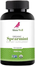 Cápsulas Orgánicas de Menta Verde Aluna Well – 1000mg Suplemento Herbal Vegano y No Transgénico – Bienestar Diario y Equilibrio – Alternativa al Té - imagen 1