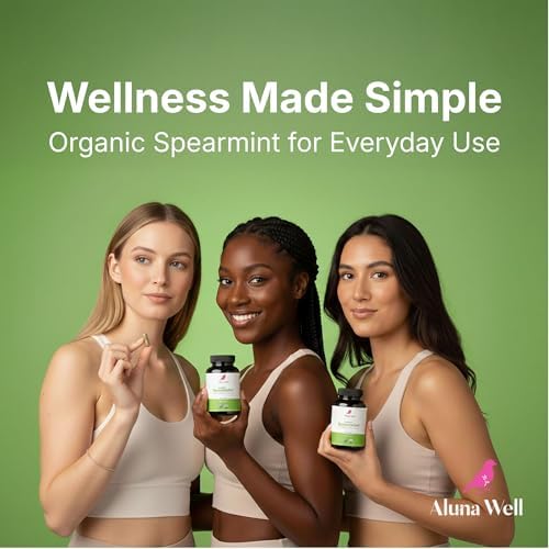 Cápsulas Orgánicas de Menta Verde Aluna Well – 1000mg Suplemento Herbal Vegano y No Transgénico – Bienestar Diario y Equilibrio – Alternativa al Té - imagen 4