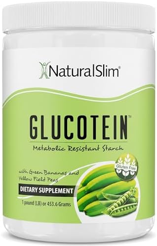 Suplemento Prebiótico NaturalSlim con Almidón Resistente, Harina de Plátano Verde Orgánica y Mezcla de Almidón de Guisante - Glucotein en Polvo - Sin - imagen 1