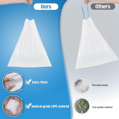 Paquete de 60 Forros Desechables para Inodoro Hlinakrbcs con Almohadillas Absorbentes (Fragancia a Limón), Ideal para Baños Portátiles, Sillas de - imagen 3