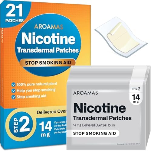 Parche de Nicotina para Dejar de Fumar, Sistema Transdérmico de 14mg (Paso 2) - Entrega en 24 Horas, Ayuda Efectiva para Dejar de Fumar - imagen 1