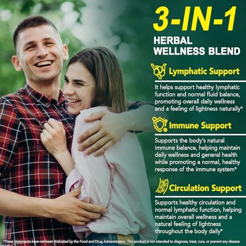 Suplementos de Drenaje Linfático Liposomal 240 Softgels 21 en 1, 4275mg de Apoyo al Sistema Linfático para Hombres y Mujeres, Mezcla Herbal con - imagen 7