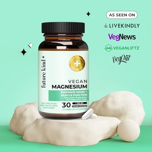 Suplemento de Magnesio Future Kind para Mujeres y Hombres - Función Muscular y Nerviosa - Magnesio Glicinato Chelado 200mg para Sueño y Metabolismo - imagen 5
