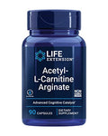 Life Extension Acetil-L-Carnitina Arginate, Salud Avanzada del Cerebro y Nervios, Soporte de Energía Celular, Libre de Gluten, No OGM, 90 Cápsulas - imagen 1
