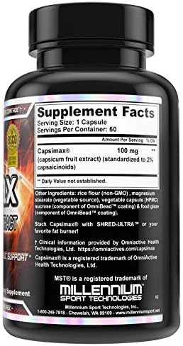 Suplemento MST Capsimax 100mg en Cápsulas V, 60 Porciones, Dosis Clínica para Control de Peso, Termogénico, Control del Apetito, Quema de Calorías, - imagen 2