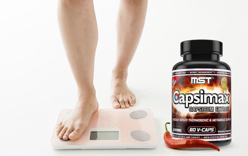 Suplemento MST Capsimax 100mg en Cápsulas V, 60 Porciones, Dosis Clínica para Control de Peso, Termogénico, Control del Apetito, Quema de Calorías, - imagen 7