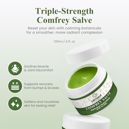 Salve Orgánico de Consuelda para la Sanación de Huesos (4 oz) | Crema Herbal Natural para Alivio y Recuperación - Infundida con Aceite Concentrado de - imagen 2
