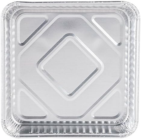 Paquete de 30 Bandejas de Aluminio Desechables Extra Gruesas | Tamaño Estándar 9” x 9” | Reciclables y Portátiles | Excelente Conductividad Térmica | - imagen 3
