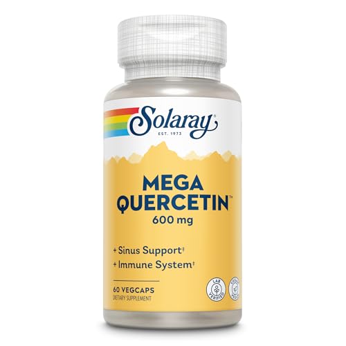 SOLARAY Mega Quercetina con Bromelina, Vitamina C y Bioflavonoides - Suplemento Antioxidante y de Soporte Inmunológico, Salud Cardiaca y Presión - imagen 4