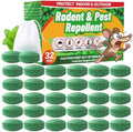 Repelente de Topos y Roedores para Interior y Exterior - Aceite Esencial de Menta Extra Fuerte, 32 Paquetes de Pouches Naturales y Seguros para el - imagen 1