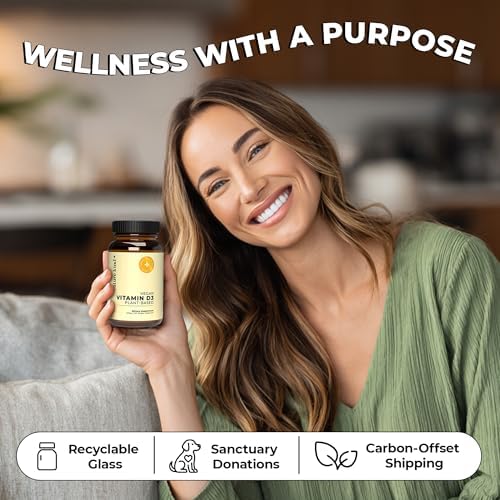 Future Kind Vitamina D3 2500 IU para Huesos y Músculos, Suplemento Vegano de Lichens, No GMO, Sin Azúcar, 30 Cápsulas - imagen 5