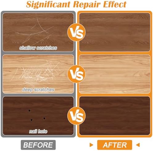 Kit de reparación de muebles Windspeed 30, 30+2P barras de masilla para madera, crayones de cera para pisos, gabinetes y zócalos (incluye 2 - imagen 5