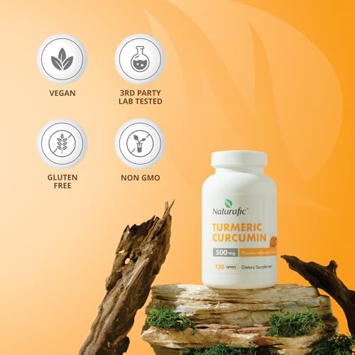 Cápsulas de Cúrcuma y Curcumina con Piperina - 500mg por cápsula, 120 piezas - Suplemento con pimienta negra para mejor absorción, sin OGM, sin gluten - imagen 4
